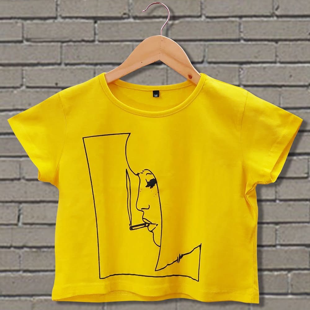 Smoke Girl Crop Top