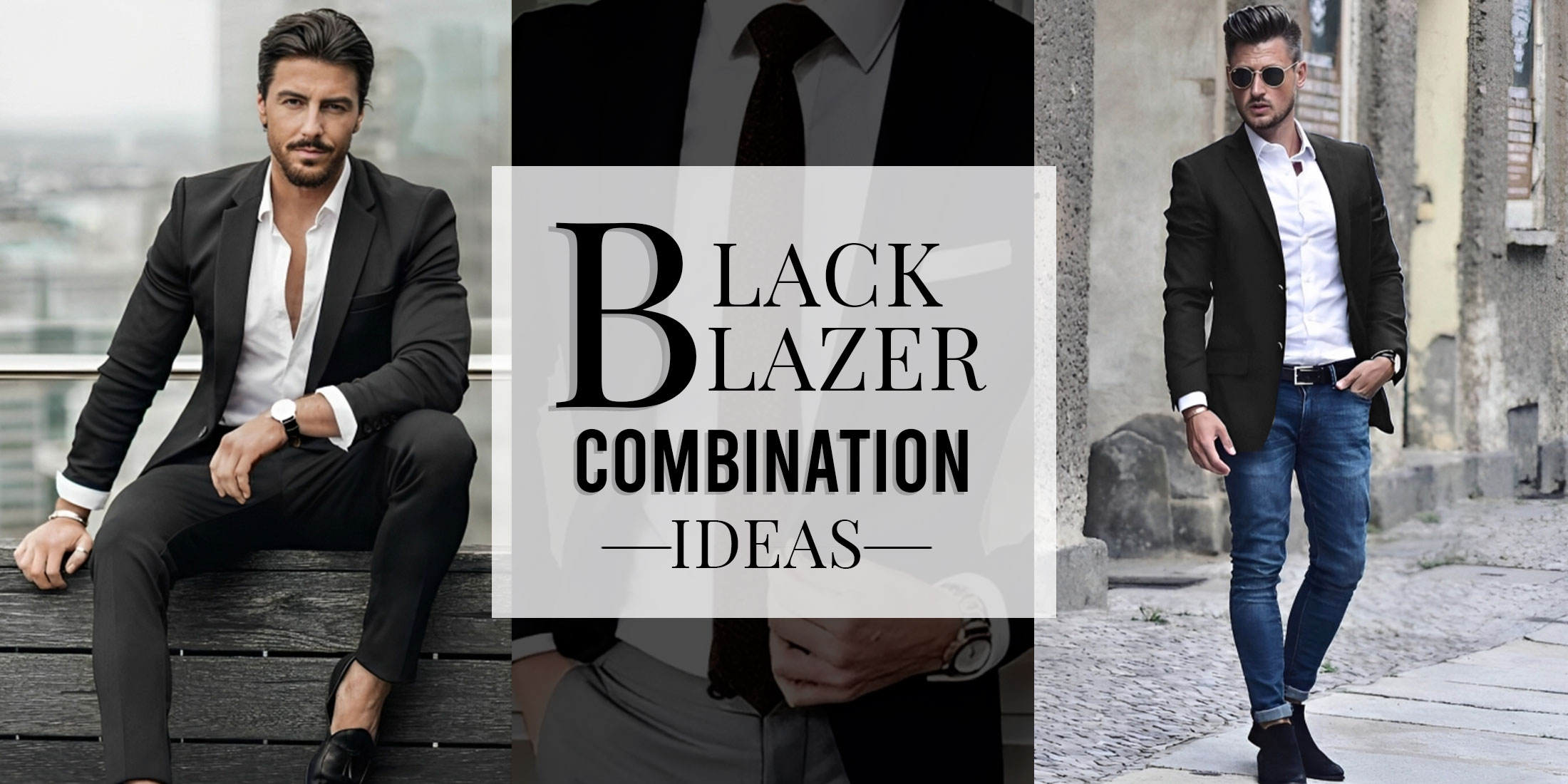 Black Blazer Combinations for Men