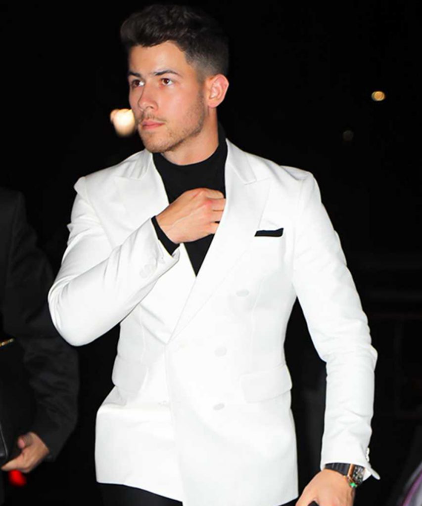 White Blazer Combination with T-shirt