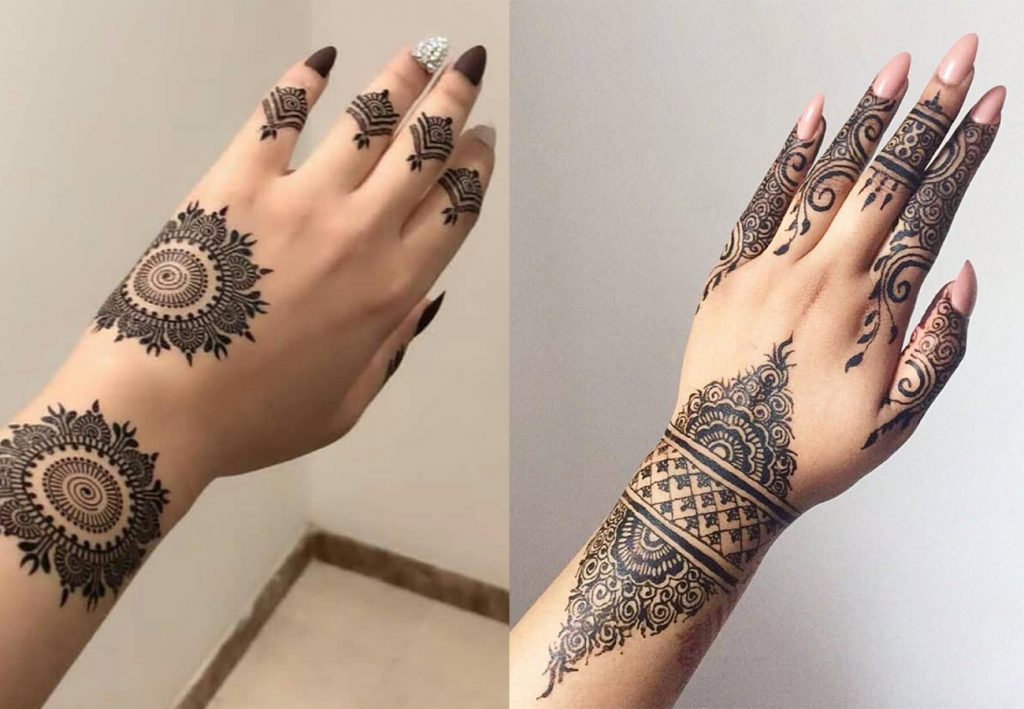 Latest Break-Apart Easy Arabic Mehndi Design