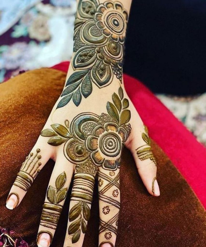New Hathphool Pattern Easy Arabic Mehndi Design