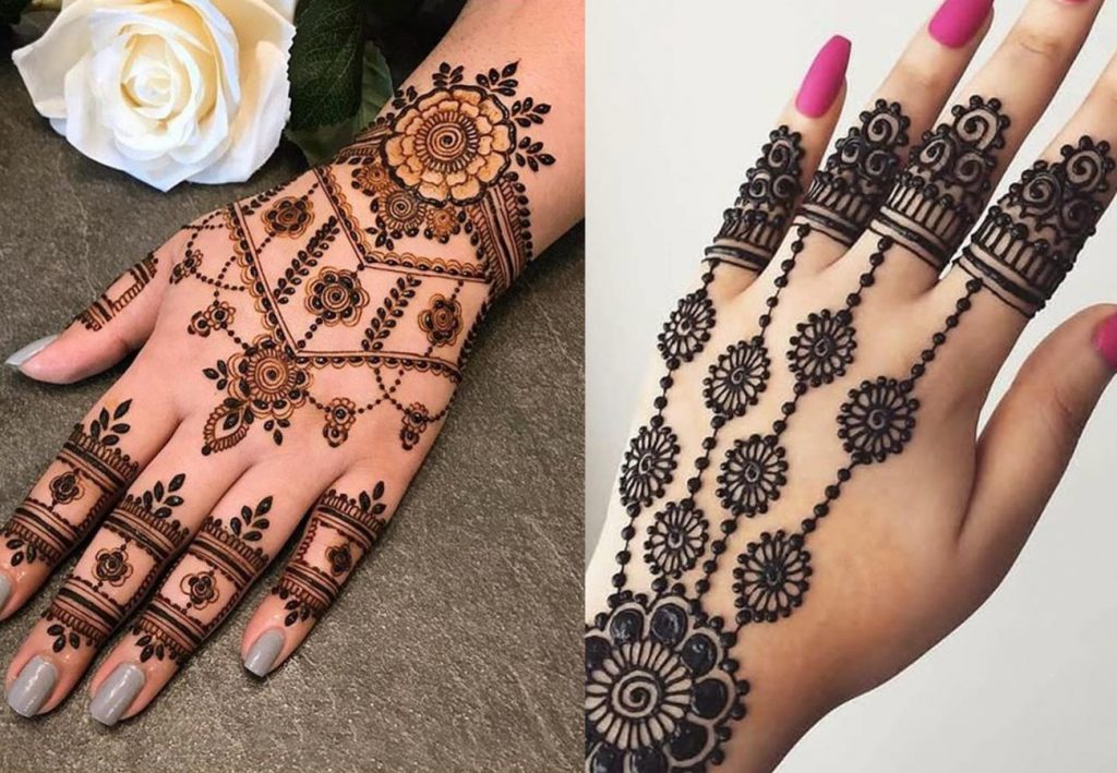Jewellery Style Simple Arabic Mehndi Design