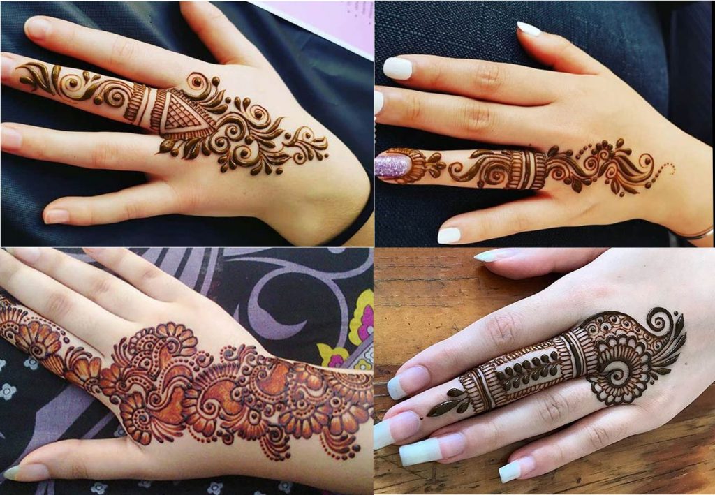 Paisleys Simple Arabic Mehndi Design Back Hand