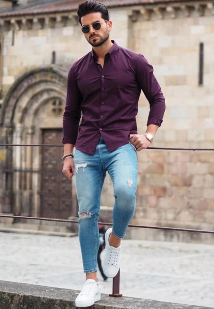 Blue Jeans Pant Matching Shirt