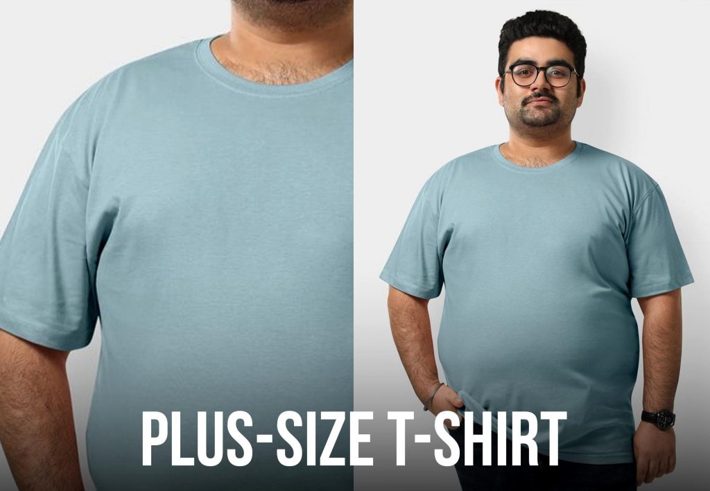 moder wear a Plus size t-shirt for men 