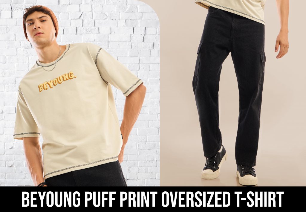 how to style oversized t shirt with cargo joggers