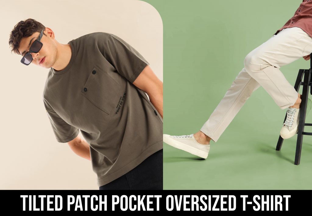 overwsized tee shirt with men’s jeans