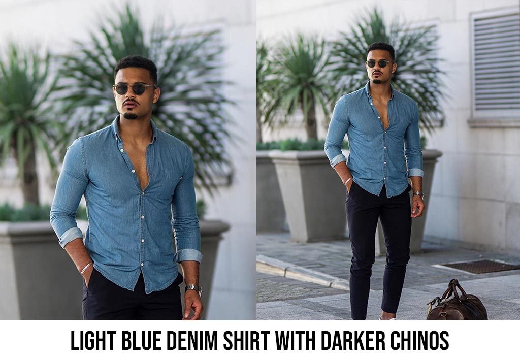 light blue shirt matching pant