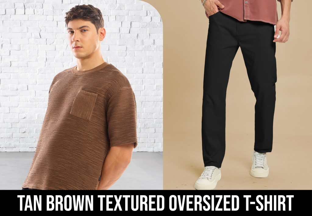 oversized tee shirts with chinos