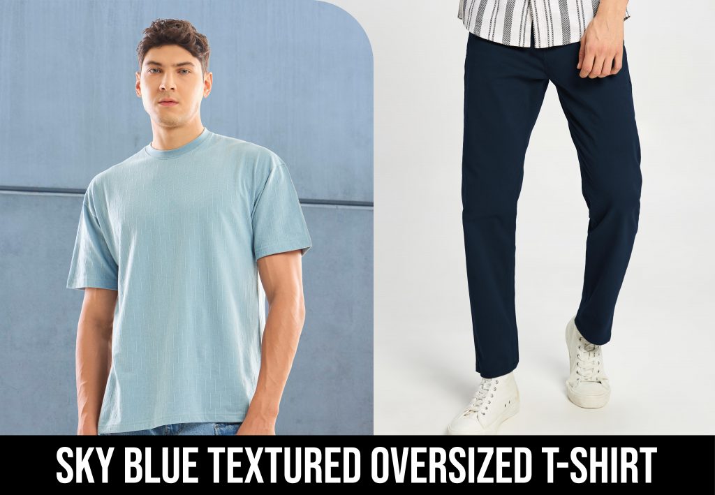 oversized t shirt style chino pants
