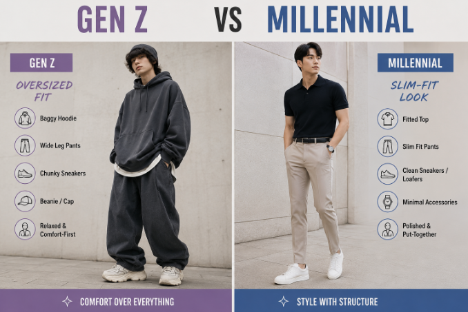 Gen Z vs Millennial Fashion in India