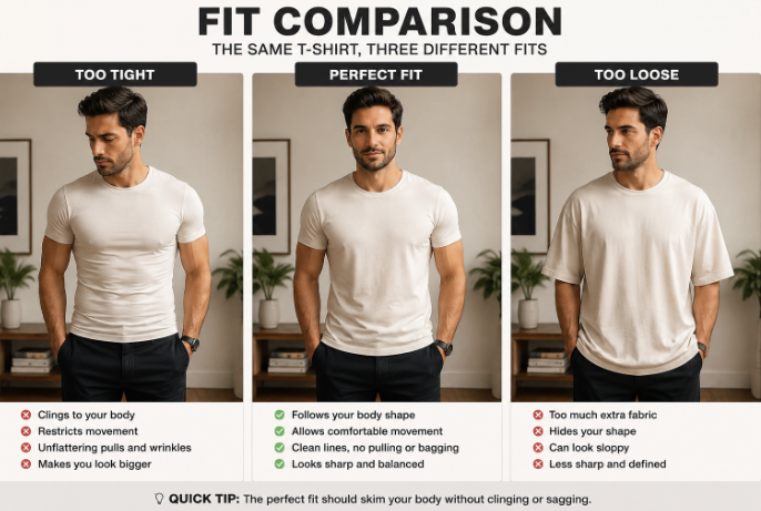 perfect t shirt fit guide for men dressing sense 